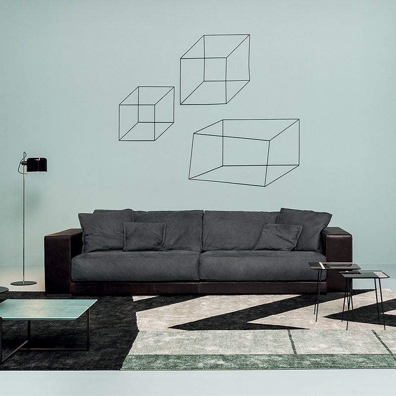 olasz luxus valódi bőr kanapék az otthoni bútoroknappalihoz modern